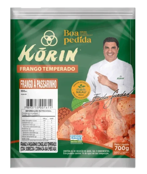 Korin traz novidade com lançamento de frangos livres de grãos transgênicos