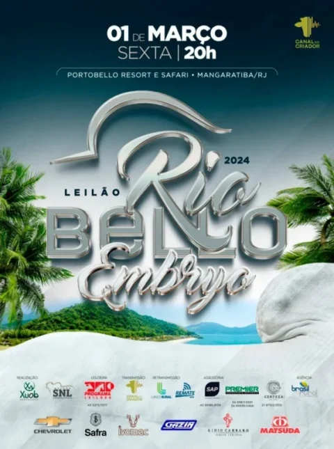 Leilão Nelore Rio Bello 2024 oferece oportunidades exclusivas em Mangaratiba (RJ)