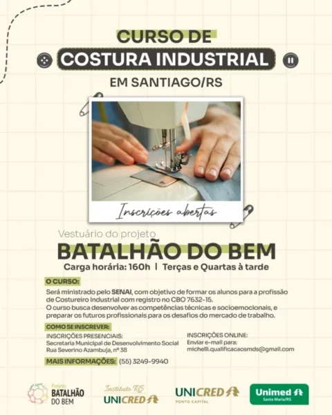 Projeto Batalhão do Bem chega a Santiago/RS Projeto Batalhão do Bem chega a Santiago/RS