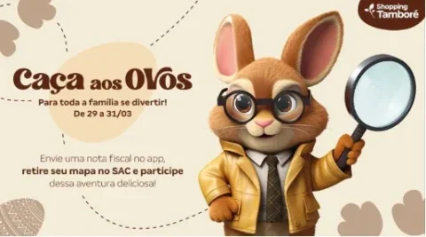Páscoa chega com diversão e caça aos ovos no Shopping Tamboré Páscoa chega com diversão e caça aos ovos no Shopping Tamboré