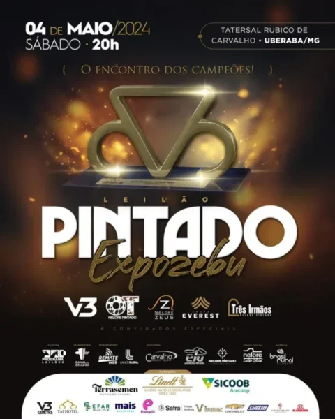 Leilão Pintado Expozebu oferta 23 lotes