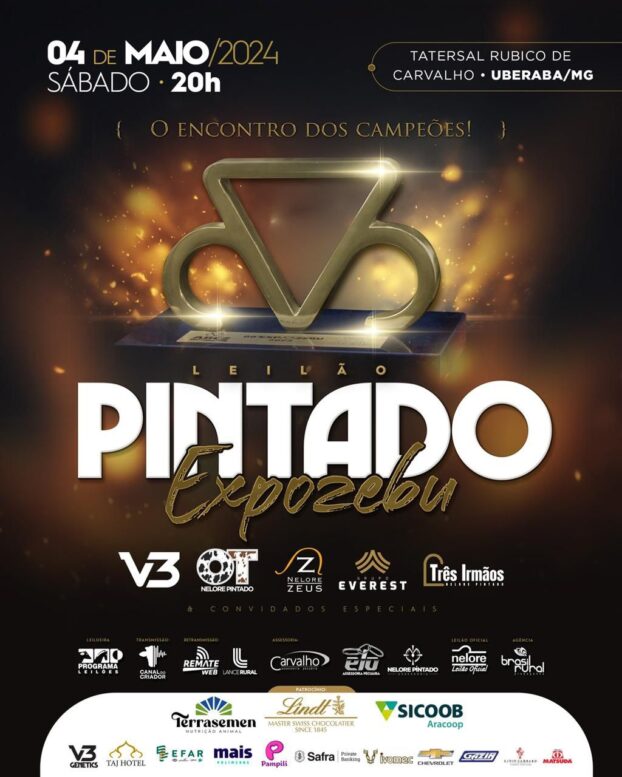 Leilão Pintado Expozebu oferta 23 lotes