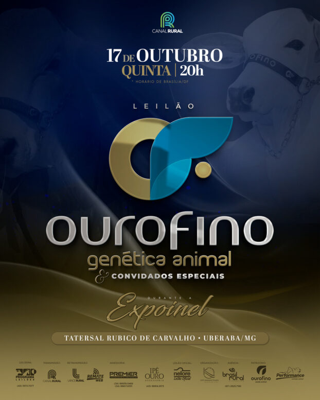 26 lotes serão ofertados no Leilão Ouro Fino Genética Animal 26 lotes serão ofertados no Leilão Ouro Fino Genética Animal