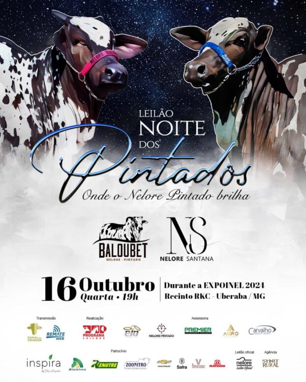 Expoinel 2024 recebe o 1º Leilão Noite dos Pintados Expoinel 2024 recebe o 1º Leilão Noite dos Pintados