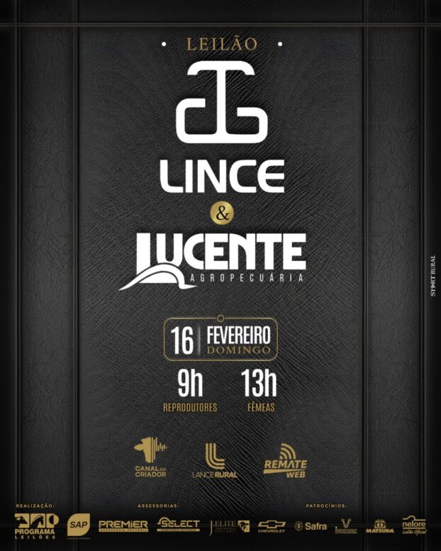 Nelore Lince & Lucente Agropecuária realizam leilão com oferta de fêmeas e reprodutores Nelore