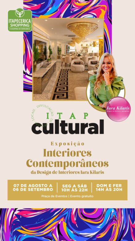 Exposição “Interiores Contemporâneos” de Iara Kilaris chega ao Itapecerica Shopping