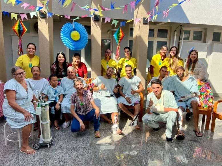Arraiá do Hetrin leva alegria e acolhimento aos pacientes internados