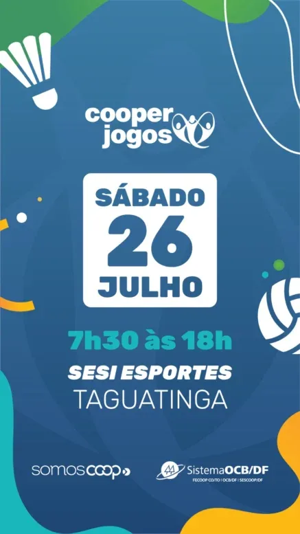 Cooperjogos 2025 reúne mais de 600 participantes em evento que celebra o cooperativismo no DF