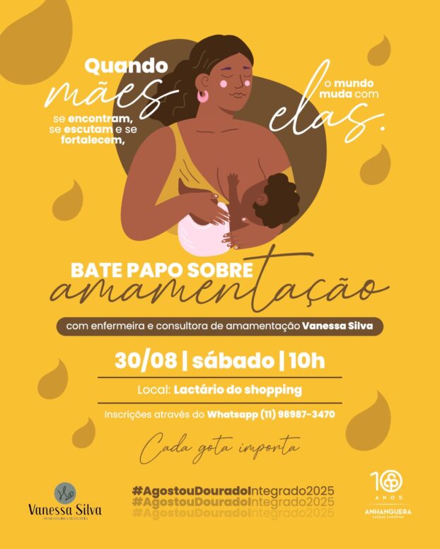 Anhanguera Parque Shopping promove bate-papo sobre amamentação em celebração ao Agosto Dourado