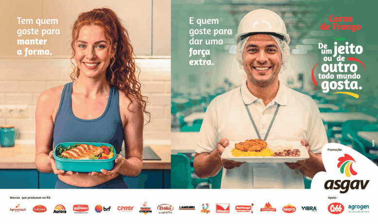 Nova campanha da Asgav criada pela SPR valoriza a versatilidade das proteínas da carne de frango e do ovo