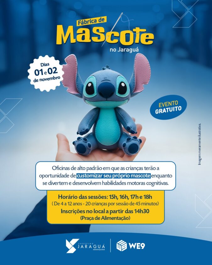Fábrica de Mascotes une diversão e habilidades no Shopping Jaraguá
