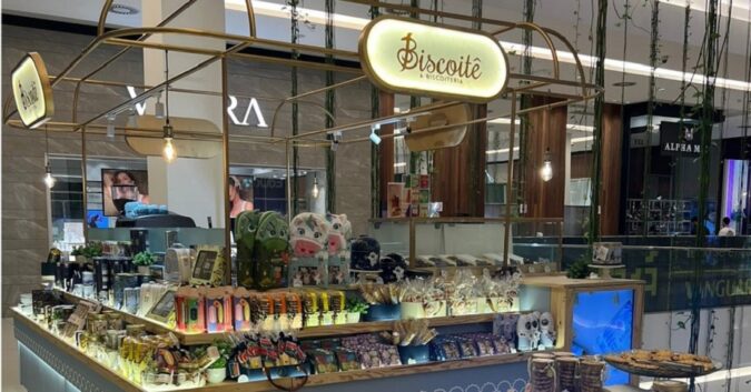 Quiosque de biscoitos finos em expansão nos shoppings