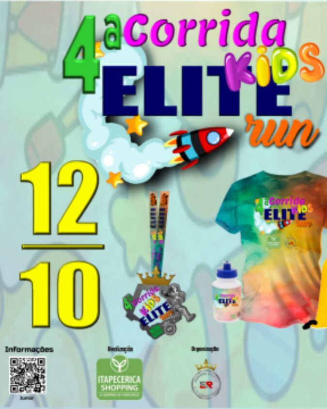 Itapecerica Shopping recebe a 4ª edição da Corrida Elite Kids Run em comemoração ao Dia das Crianças