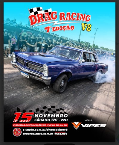 Motores, emoção e performance: Vipes do Brasil acelera no Drag Racing V8 em Tarumã