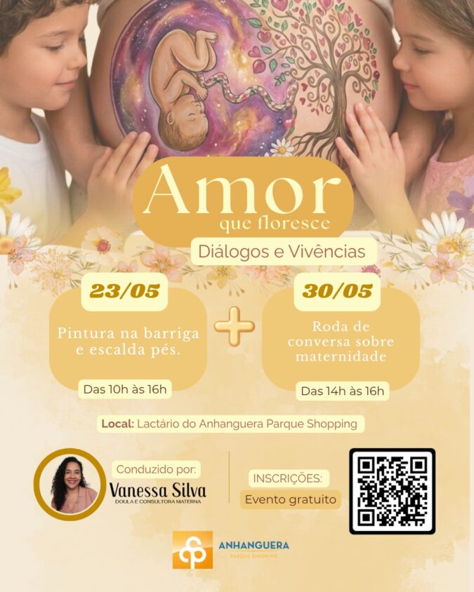 Mês das Mães: Anhanguera Parque Shopping promove ação sobre maternidade