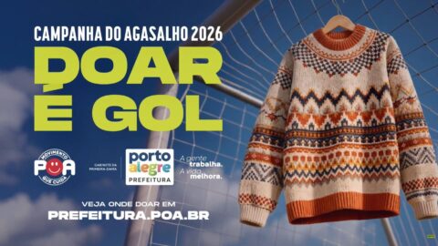 Campanha do Agasalho 2026 criada pela SPR para a Prefeitura de Porto Alegre coloca todo mundo no jogo contra o frio e no time da solidariedade