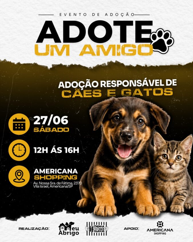 Americana Shopping realiza primeira edição da feira de adoção de pets “Adote um Amigo”