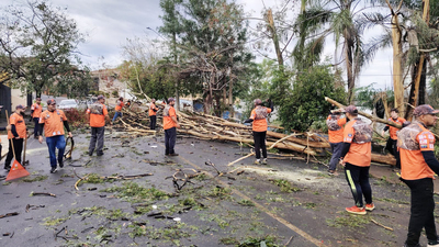 Mais de 100 Legendários se mobilizam para ajudar moradores após tempestade em Ribeirão Preto e Guariba