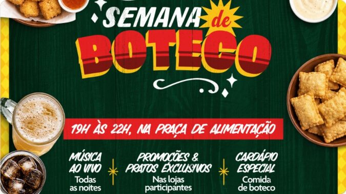 Americana Shopping transforma a Praça de Alimentação em ponto de encontro para a Semana de Boteco com estacionamento grátis durante o período do evento.