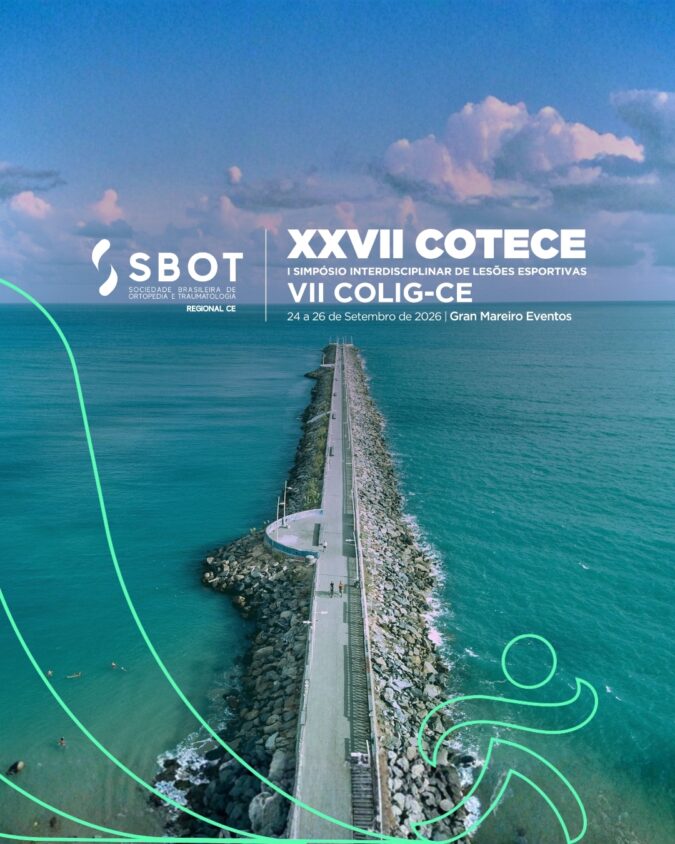 XXVII COTECE, organizado pela SBOT-CE, será entre os dias 24 e 26 de setembro, em Fortaleza