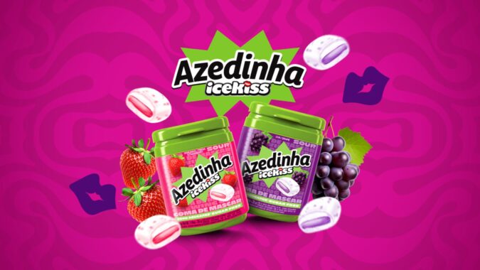 Icekiss Azedinha chega às gomas de mascar nas versões morango e uva