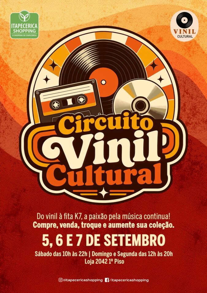 Circuito Vinil Cultural reúne música, memória e novas gerações no Itapecerica Shopping