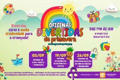Anhanguera Parque Shopping encerra Oficinas de Primavera com diversão e criatividade para as crianças Anhanguera Parque Shopping encerra Oficinas de Primavera com diversão e criatividade para as crianças